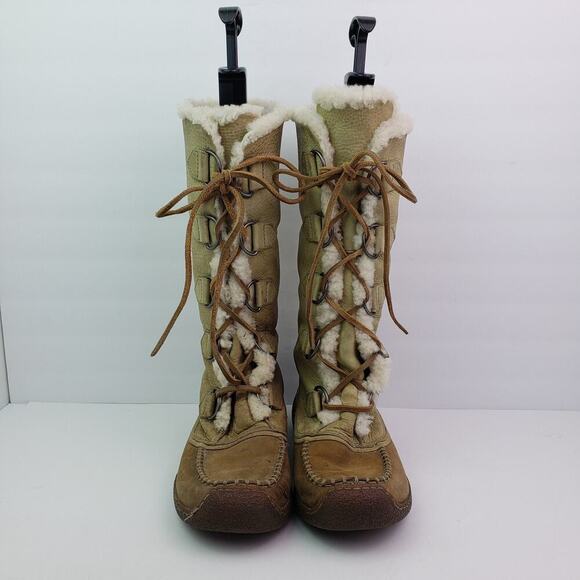 Sorel Chugalug Womens Size 9 Tan Brown Water Resists Tall Winter Snow Boots - Picture 2 of 13